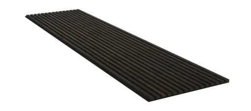 Akoestische wandpaneel WoolWood® paneel eik gerookt 304cm